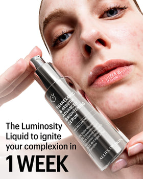 Allies of Skin serum pump-dispense shown for daily brightening routine