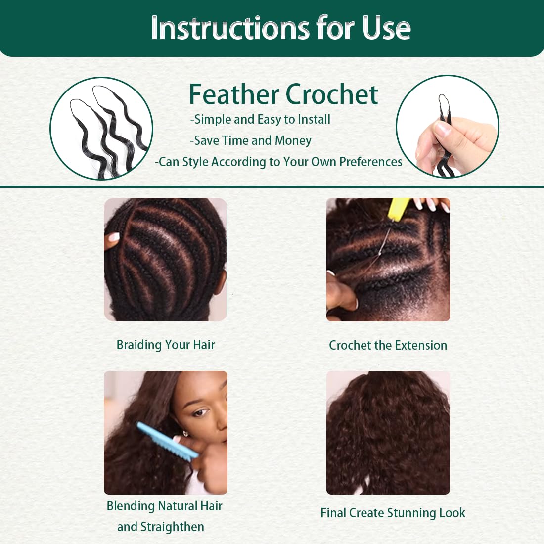 ALLKAN hair for braids, updos, and curls provides versatile styling options.