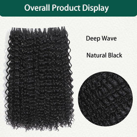 ALLKAN lightweight deep-wave hair for all-day comfort during daily styling.