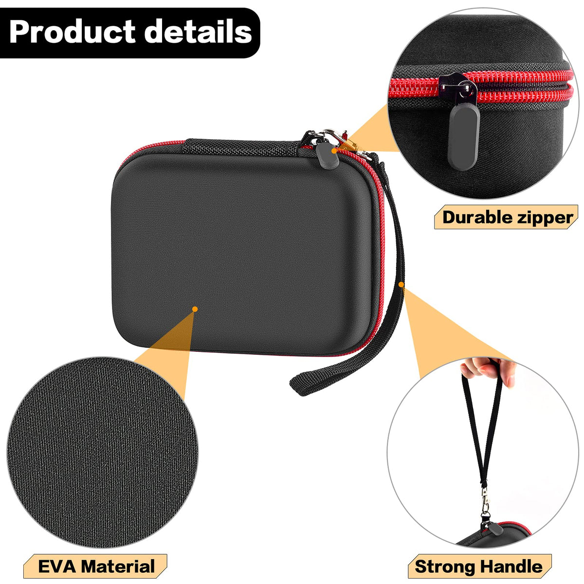 ALLPRIMO case interior pocket holds guards and oil neatly.