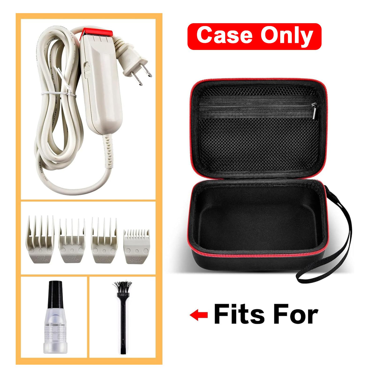 ALLPRIMO case open, interior view showing organized accessory storage.