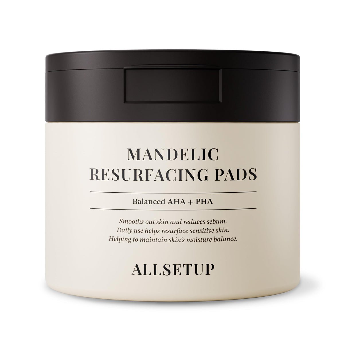 ALLSETUP Mandelic Acid Toner Pads embossed side for gentle exfoliation