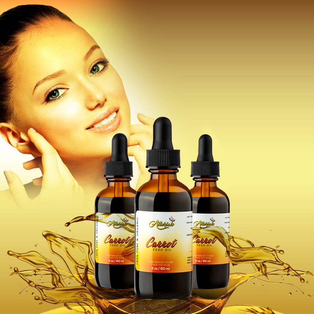 Allurials Carrot Seed Oil being massaged into scalp