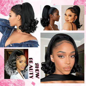Allyreetress 1B black shade matches natural hair color.