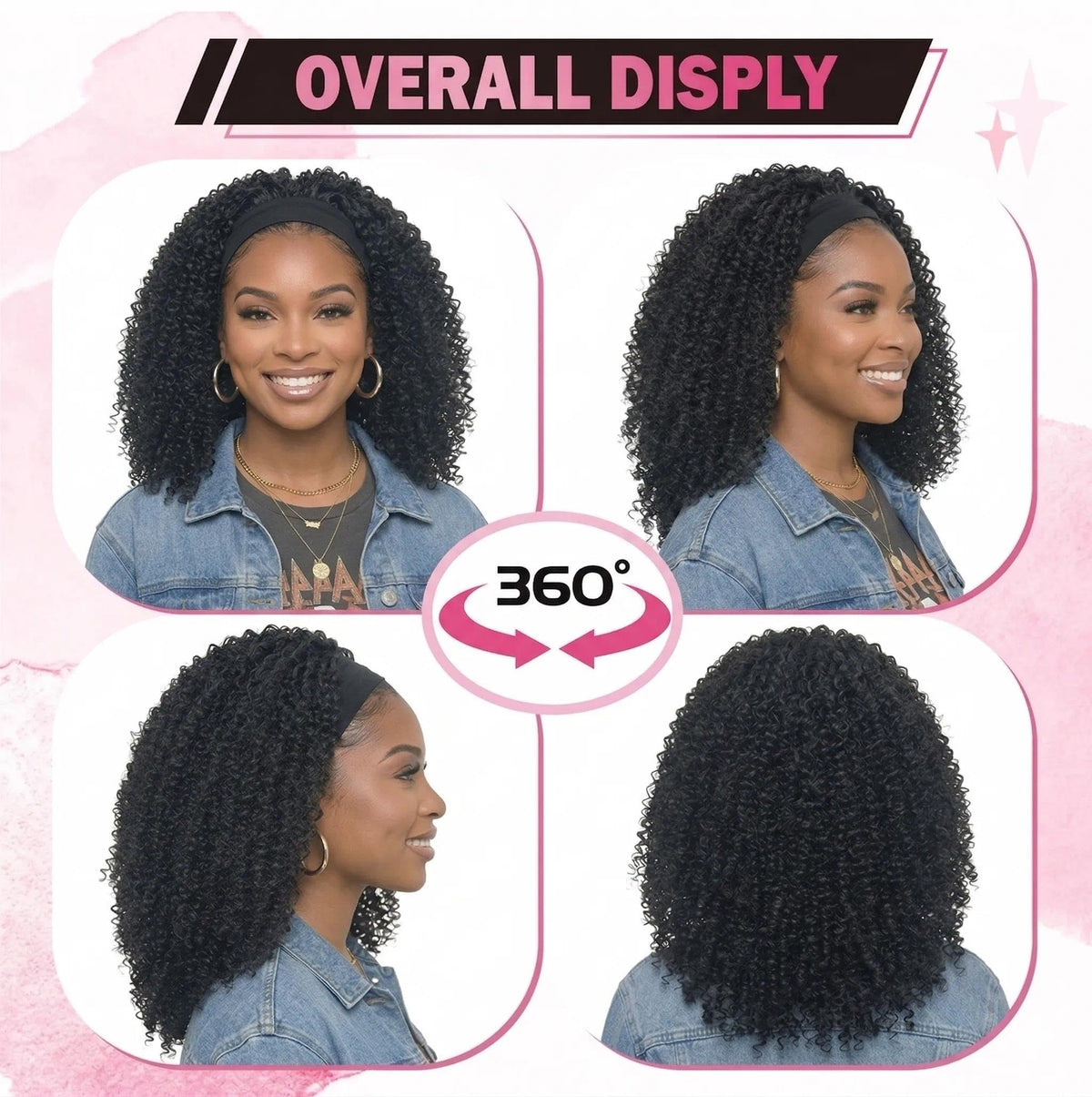 Allyreetress glueless wig easy slip-on for quick styling