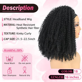 Allyreetress headband wig natural hairline for seamless daily wear