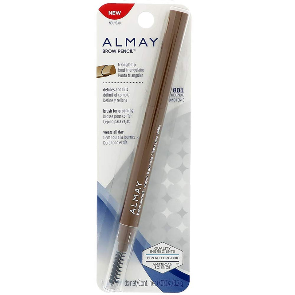Almay Brow Defining Pencil Dark Blonde 801 with ultra fine tip for precise, natural brows all day