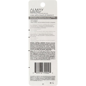 Almay Eyeliner Pencil Black Brown packaging image conveys value with four pencils.