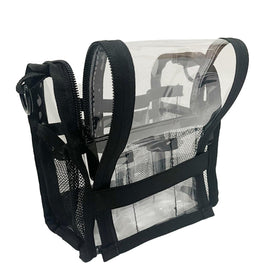 Almencla clear makeup bag with transparent material for quick visibility