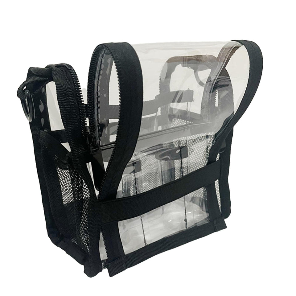 Almencla clear makeup bag with transparent material for quick visibility
