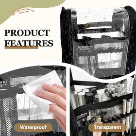 Almencla mesh pockets inside for organizing brushes and tools