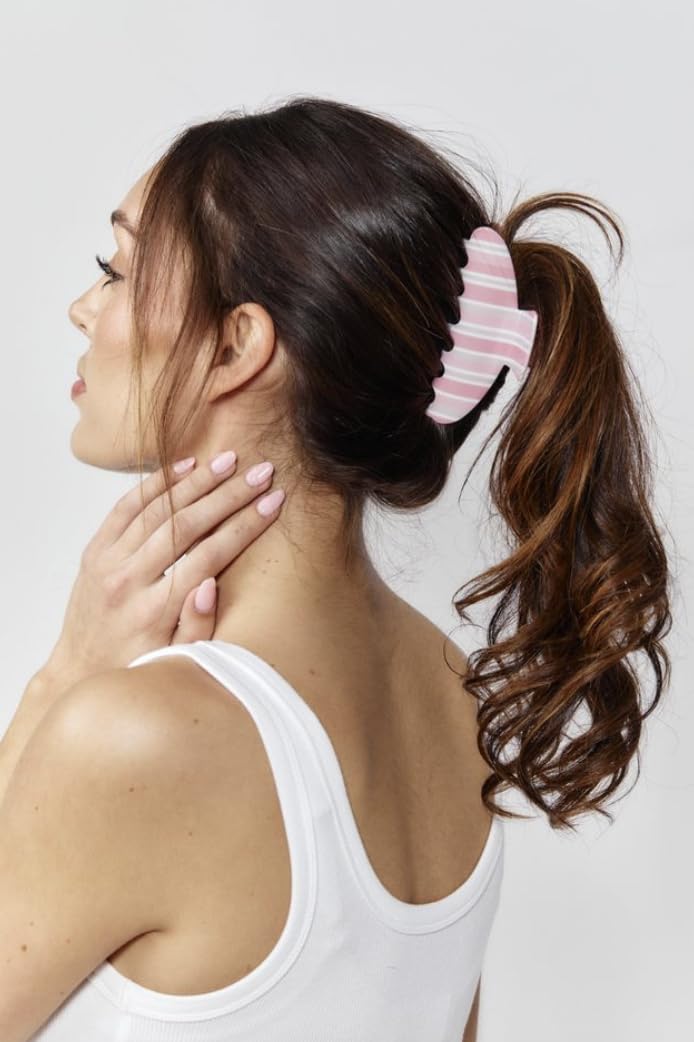 Almere camo pattern hair claw clip offers reliable grip for everyday styling