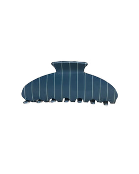 Almere hair claw clip striped blue pattern for secure, stylish updos.