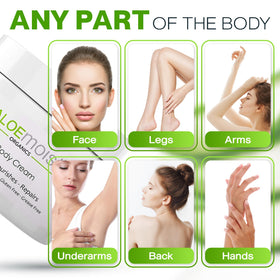 AloeMoist safe-sensitive-skin formula tube for gentle daily care.