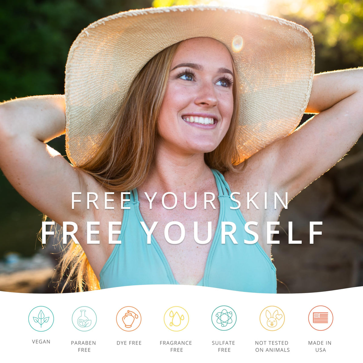Almond Clear matte-finish application on cheek shows quick absorption.