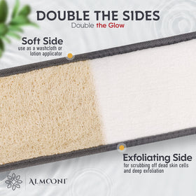 ALMOONI two-pack back scrubber in gray for daily grooming