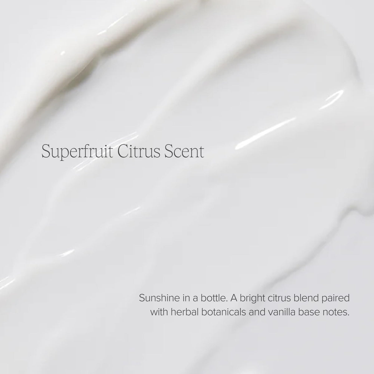 Alo Superfruit Lotion massage action on skin delivering lightweight hydration.