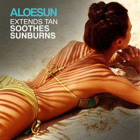 ALOESUN travel-size spray for on-the-go post-sun care.