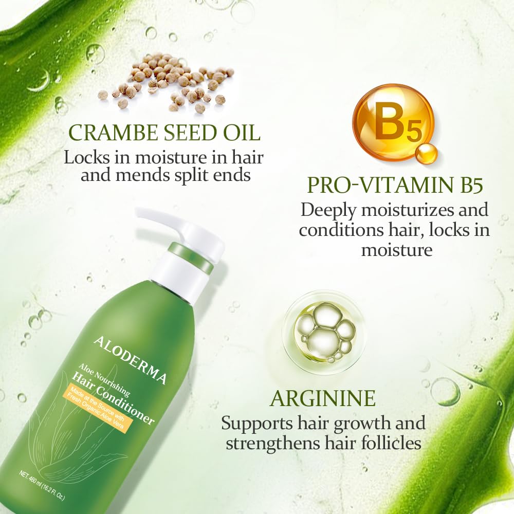 Aloderma crambe seed oil ingredient highlighting deep conditioning