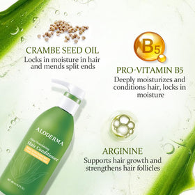 Aloderma crambe seed oil ingredient highlighting deep conditioning