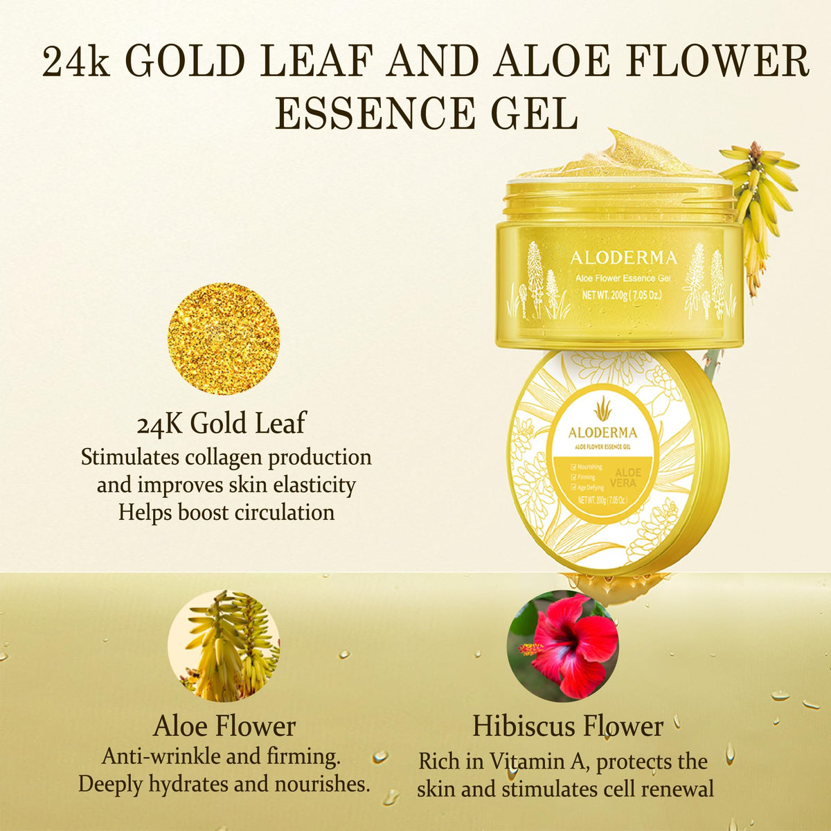 Aloderma fresh aloe vera plants on harvest-ready stems.