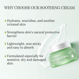 Dab image shows gentle application for sensitive skin.
