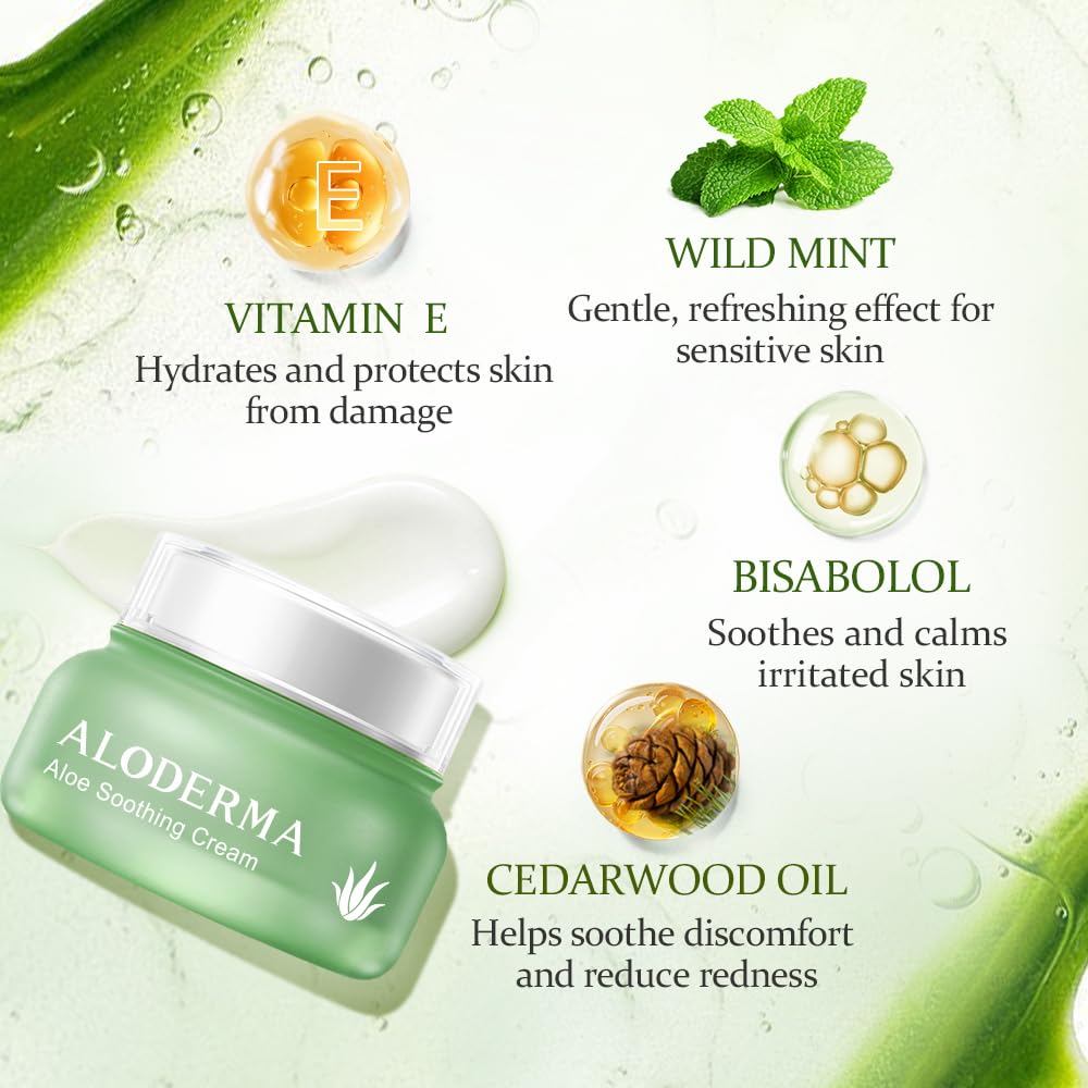 Texture close-up reveals a creamy, lightweight consistency ideal for daily hydration.