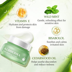 Texture close-up reveals a creamy, lightweight consistency ideal for daily hydration.