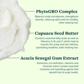 Creamy texture close-up of ALODIA Butter Crème for smooth styling.