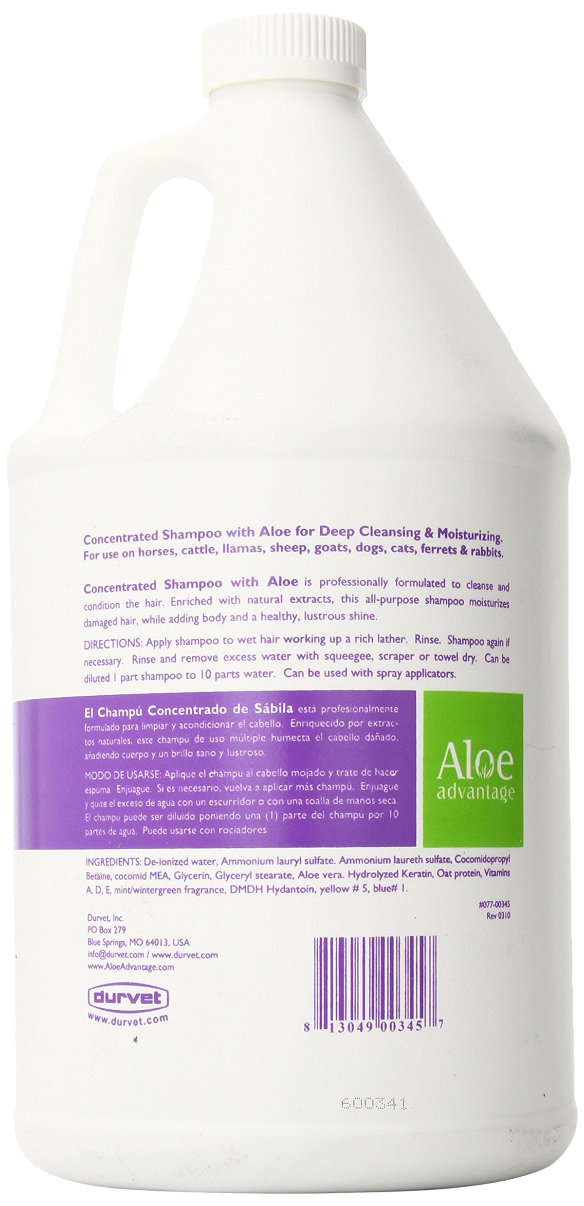 Aloe Advantage Aloe Concentrated Shampoo hair-lather image highlights nourishing cleanse for resilient follicles.