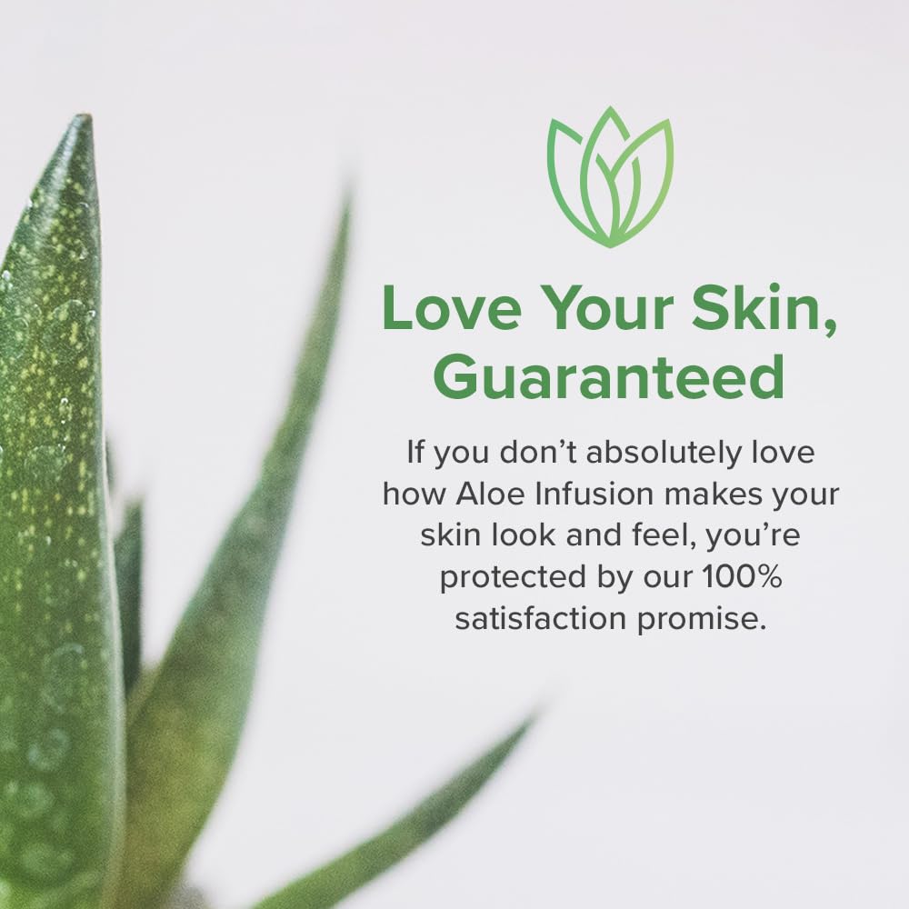 Eco-friendly packaging of Aloe Infusion cream emphasizes clean skincare
