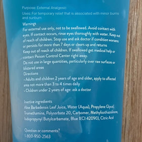ALOE UP Aloe Vera Gel fast-absorbing formula for face and body.