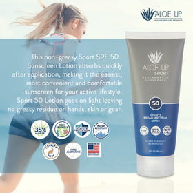 Lightweight, non-greasy sunscreen ideal for active wear.
