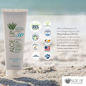 Lightweight, fast-absorbing texture shown on skin.