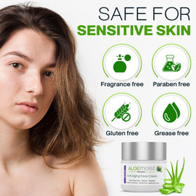 AloeMoist Revive sensitive-skin formula is fragrance-free and gentle.
