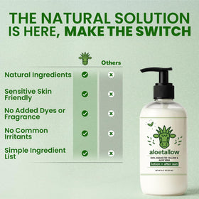 AloeTallow fragrance-free formula designed for sensitive skin.