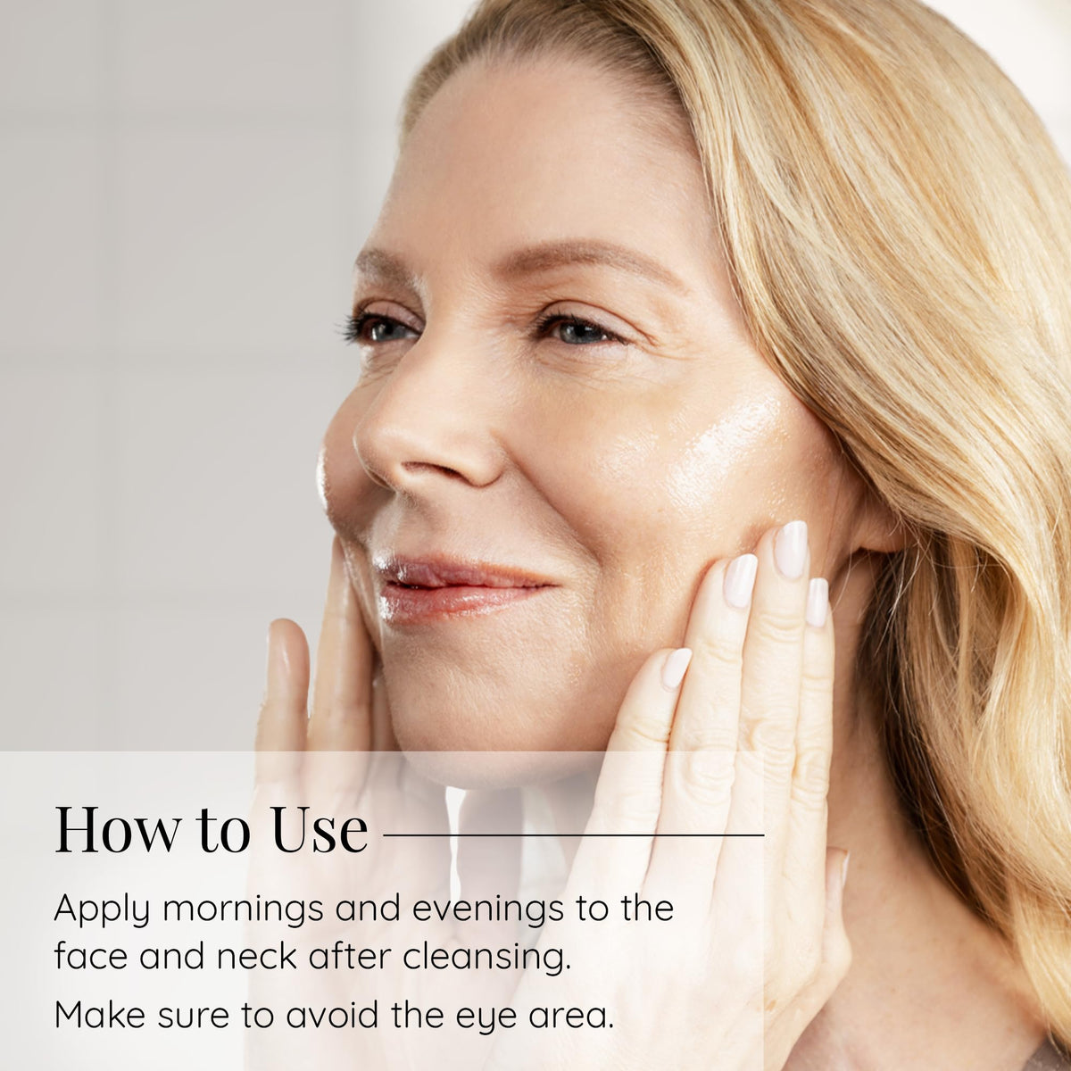 Aloette Maximum Moisture Anti-Aging Face Cream applied to the skin for hydrated softness.