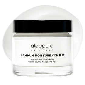 Aloette Maximum Moisture Anti-Aging Face Cream packaging showcases premium hydration.