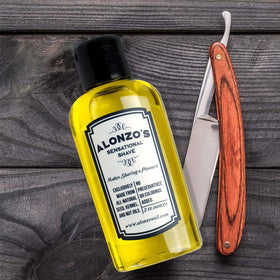 Aftercare massage promotes moisturized skin after shaving.