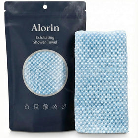 Alorin Towel hexagonal weave smooths skin after first use.