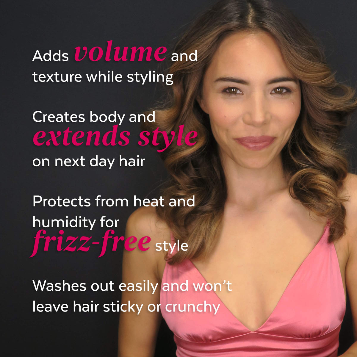 ALOXXI Bombshell heat protection up to 450F during styling