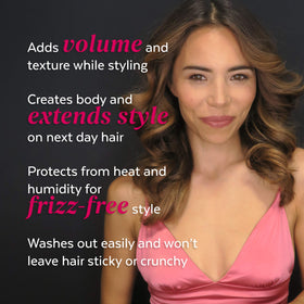 ALOXXI Bombshell heat protection up to 450F during styling