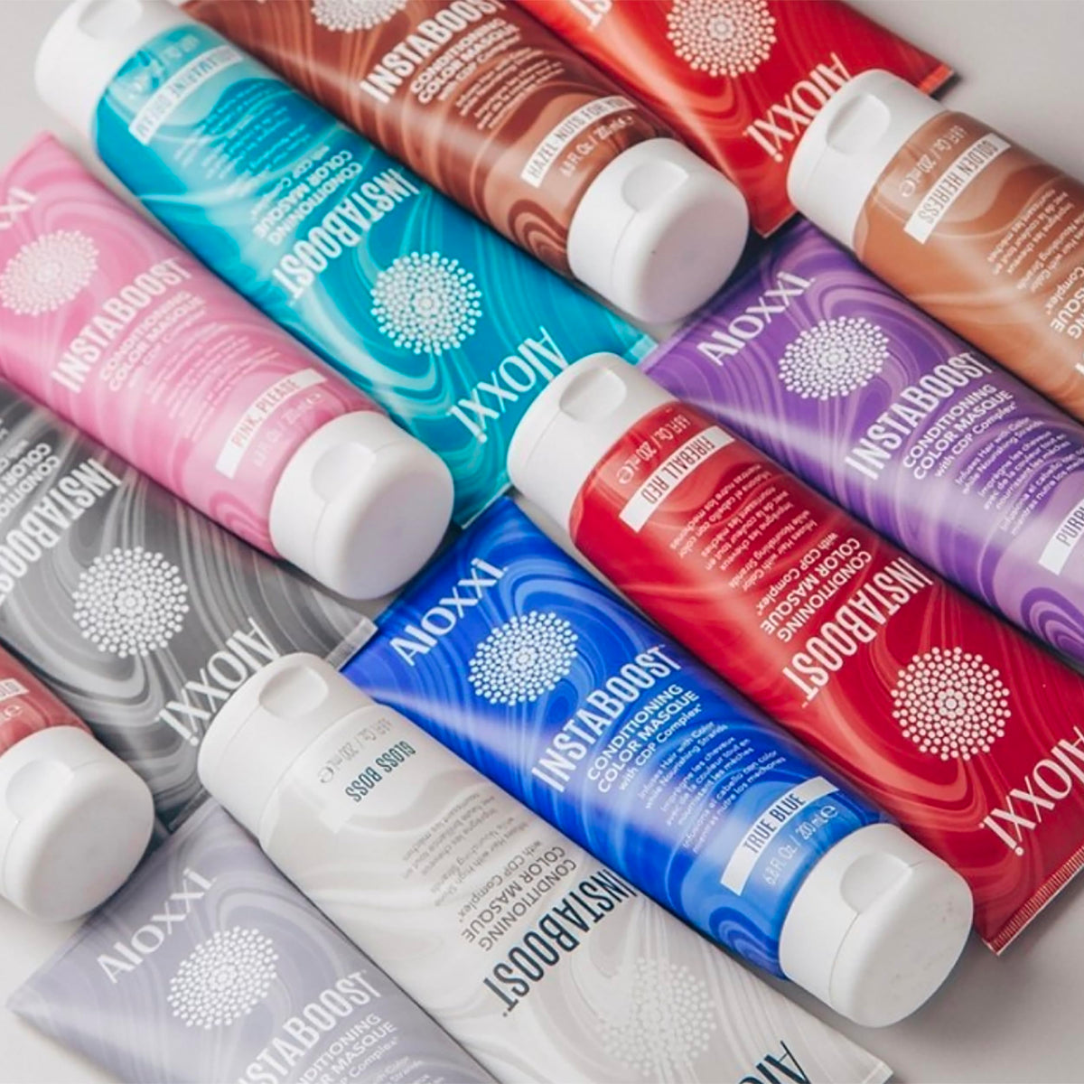 ALOXXI InstaBoost Copper Cabana packaging showcases a clean, travel-friendly 6.8 fl oz size
