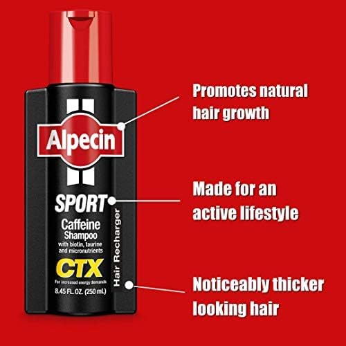 Alpecin CTX Sport ingredients highlight caffeine and biotin for fuller look.
