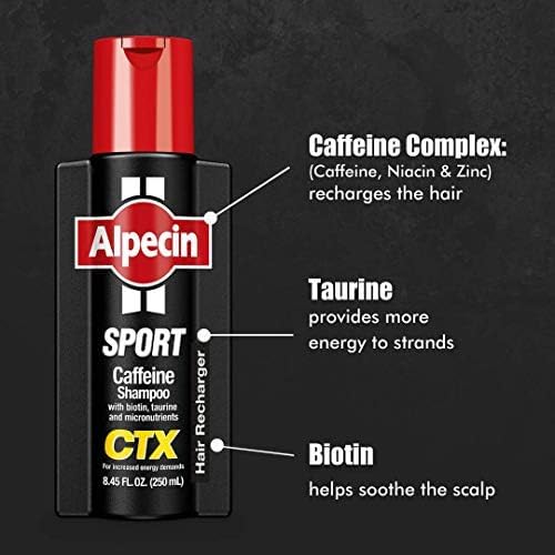 Alpecin CTX Sport scalp massage demonstrates focused scalp care.