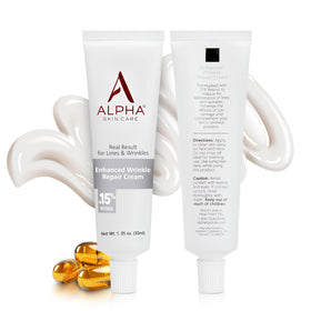 Packaging and product visuals emphasize anti-aging formula for all skin types.
