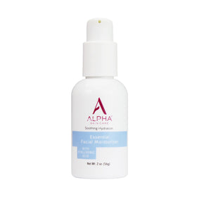 Alpha Skin Care essential moisturizer jar shows deep hydration with hyaluronic acid.