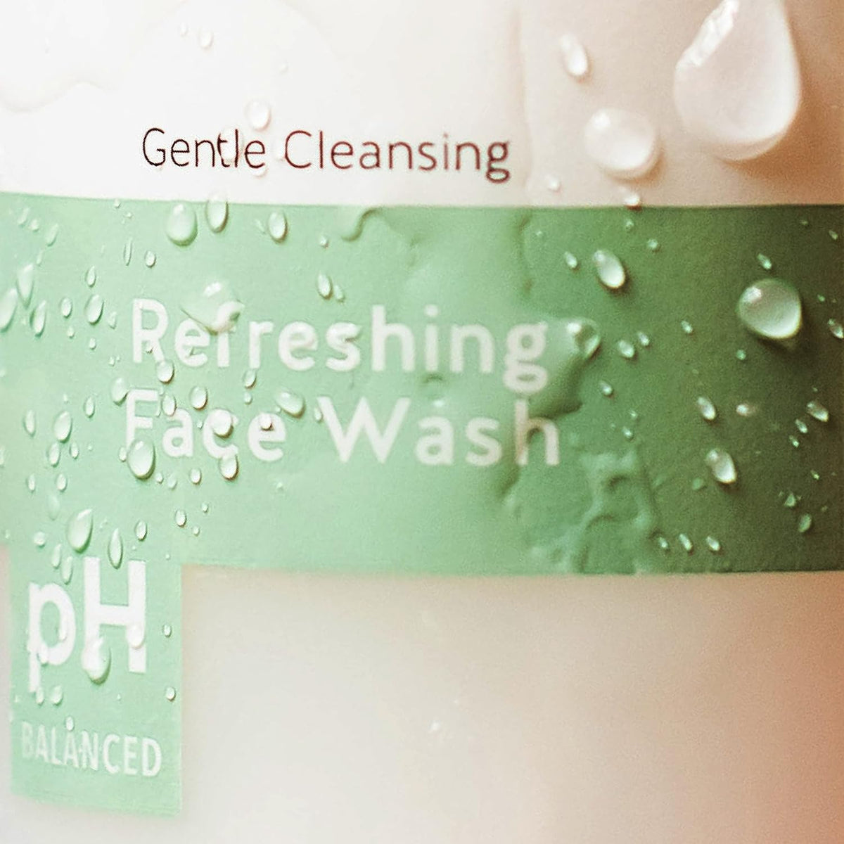 Alpha Skin Care Refreshing Face Wash close-up emphasizes pH balance for healthy-feeling skin.