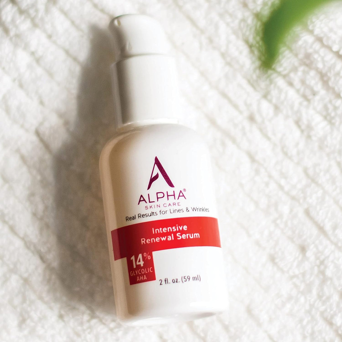 Alpha Skin Care Renewal Serum pack two bottles illustrates value and at-home routine.
