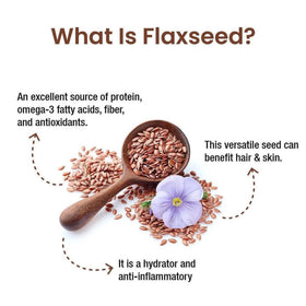 Alps Goodness flaxseed gel hair-defining shot demonstrating frizz control